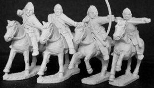 Gripping Beast Miniatures - Unarmoured archers, helmets (4) - GRB-LRC10