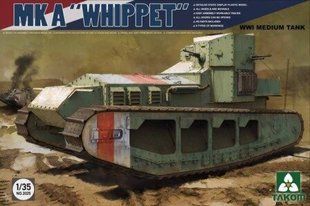 1/35 Mk A Whippet британський танк Першої світової (Takom 2025), збірна модель