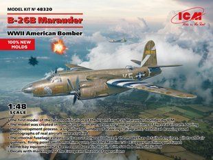 1/48 Бомбардувальник B-26B Marauder, інтер'єрна модель, в комплекті календар на 2024 рік (ICM 48320), збірна модель
