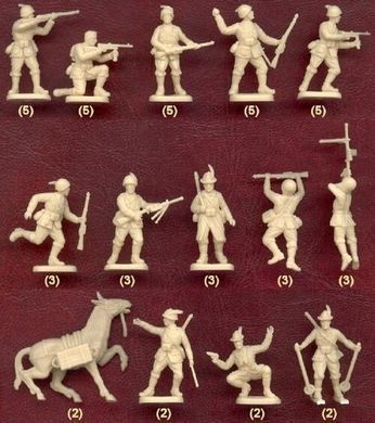 1:72 Итальянские войска, 5 rgt. Alpini (48 фигур)