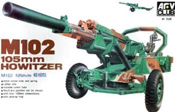 1/35 Американська 105-мм гаубиця M102, в комплекті металевий ствол (AFV Club AF35006), збірна модель