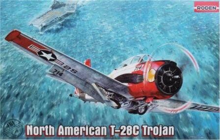 1/48 North American T-28C Trojan (Roden 451) сборная модель