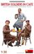 1/35 Британські солдати в кафе, Друга світова, 3 фігури (Miniart 35392), збірні пластикові British Soldiers in Cafe
