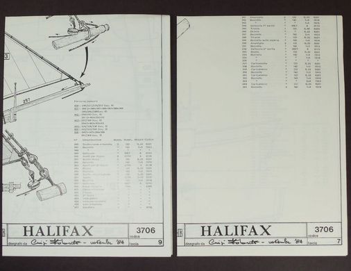 Mamoli Британская шхуна "Галифакс" (Halifax) 1:54 (MV37)