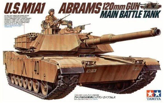 1/35 M1A1 Abrams американский танк (Tamiya 35156) сборная модель