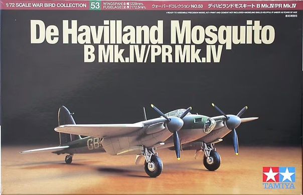 1/72 De Havilland Mosquito B Mk.IV/PR Mk.IV британський багатоцільовий літак (Tamiya 60753), збірна модель