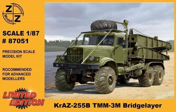 1/87 КрАЗ-255Б ТММ-3М мостоукладчик (ZZ Modell 87051) сборная модель