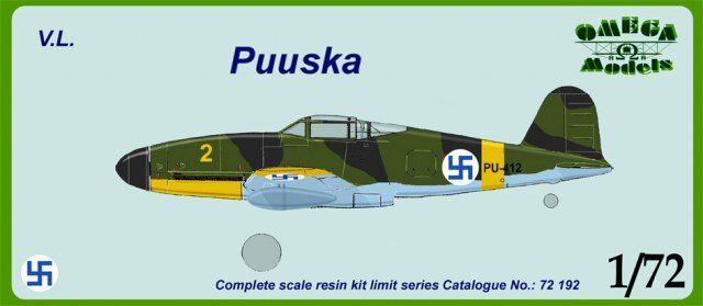 1/72 V.L. Puuska финский истребитель (Omega Models 72192) сборная смоляная модель