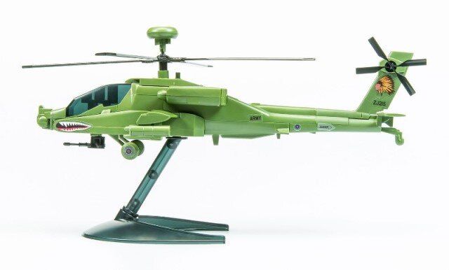 Американский вертолет AH-64 Apache (Airfix Quick Build J-6004) простая сборная модель для детей