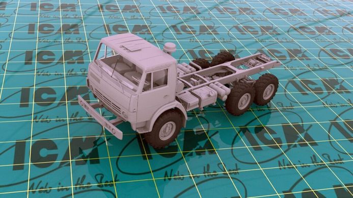 1/35 КамАЗ-4310/43101 армійський вантажний автомобіль (ICM 35001), збірна модель