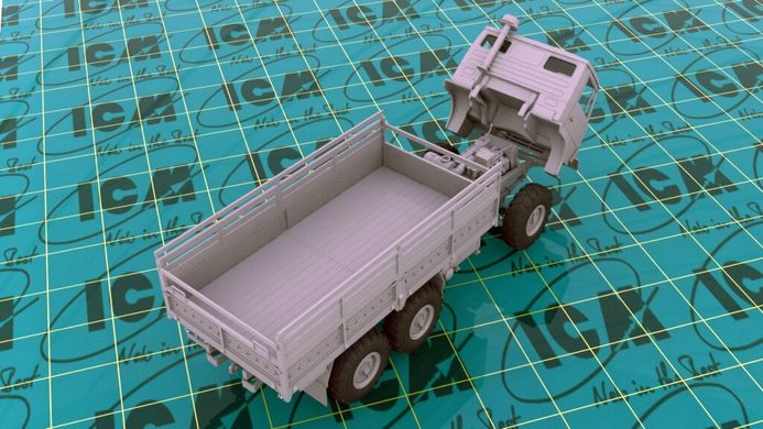 1/35 КамАЗ-4310/43101 армійський вантажний автомобіль (ICM 35001), збірна модель