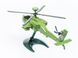 Американський гелікоптер AH-64 Apache (Airfix Quick Build J6004) проста збірна модель для дітей