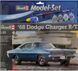 1/25 Автомобиль 1968 Dodge Charger R/T + клей + краски + кисточка (Revell 67188)