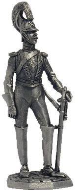 54 мм Русский офицер Лейб-Кирасирского полка, 1833-45, оловянная миниатюра (EK Castings R30)