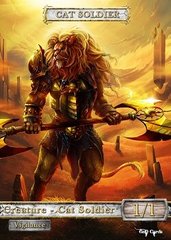 Cat Soldier #3 Token Magic: the Gathering (Токен) GnD Cards