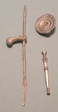 54 мм Кельтський воєначальник, 10-9 ст до н. е. (Thorsberg 54-008 Celtic Warlord, Urnfield Culture), колекційна мініатюра