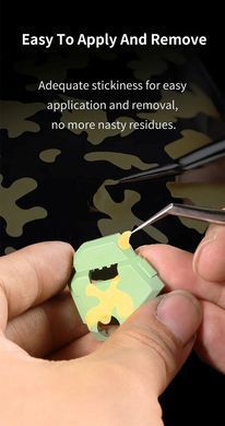 Маска-трафарет на самоклейці: гекси 3 мм, 116х240 мм (DSPIAE PMT Precut Masking Tape)