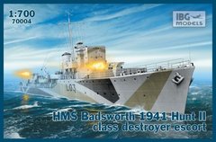 1/700 HMS Badsworth 1941 Hunt II class destroyer escort (IBG Models 70004) сборная модель