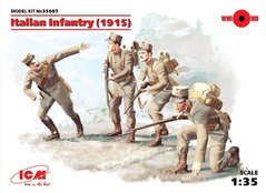 1/35 Італійська піхота 1915 року, 4 фігури (ICM 35687), збірні пластикові