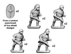 Древние (Ancients) - Spanish Scutari with Sword - Standing (8) - Crusader Miniatures NS-CM-ANS003