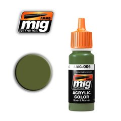 Сіро-зелений RAL 7008, 17 мл (Ammo by Mig A.MIG-006 Graugrun opt.2) акрилова фарба