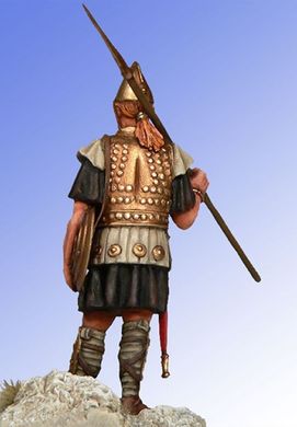 54 мм Кельтський воєначальник, 10-9 ст до н. е. (Thorsberg 54-008 Celtic Warlord, Urnfield Culture), колекційна мініатюра