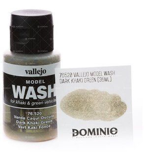 Model Wash DARK KHAKI GREEN (Vallejo 76520) Смывка акриловая, 35 мл