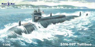 1/350 Американський атомний підводний човен SSN-597 Tullibee (MikroMir 350-41), збірна модель