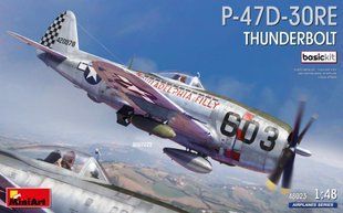 1/48 Истребитель P-47D-30RE Thunderbolt, серия Basic Kit (Miniart 48023), сборная модель