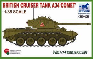 1/35 A34 Comet британський крейсерський танк, серія Special Edition (Bronco Models CB35010SP), збірна модель