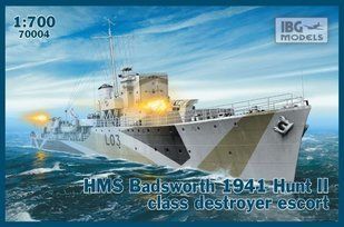 1/700 HMS Badsworth 1941 Hunt II class destroyer escort (IBG Models 70004) сборная модель