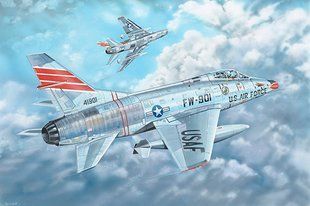 1/32 F-100C Super Sabre американский истребитель (Trumpeter 03221), сборная модель