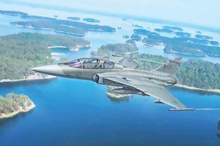1/72&nbsp;JAS-39D Gripen Twin Seater багатоцільовий винищувач (Italeri 91216), збірна модель