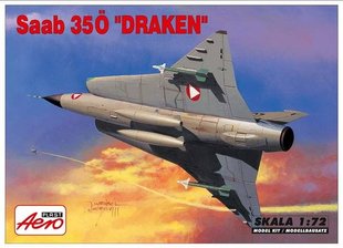 1/72 SAAB J35 Draken австрийских ВВС (AeroPlast A-035) сборная модель