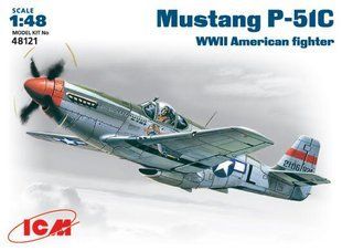 1/48 North American P-51C Mustang американський винищувач (ICM 48121), збірна модель
