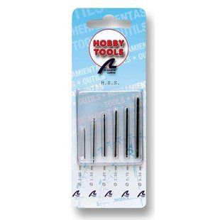 Сверла, набор 6 штук: 0,5 + 0,75 + 1,00 + 1,25 + 1,50 + 2 мм (Artesania Latina 27036) Mini bits