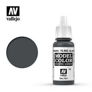 Серый темный FS37031 RAL7021, 17 мл (Vallejo Model Color 168 Black Grey) акриловая краска
