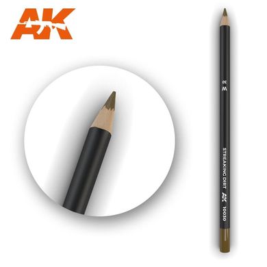 Олівець для везерінгу та ефектів "Потьоки грязюки" (AK Interactive AK10030 Weathering pencils STREAKING DIRT)