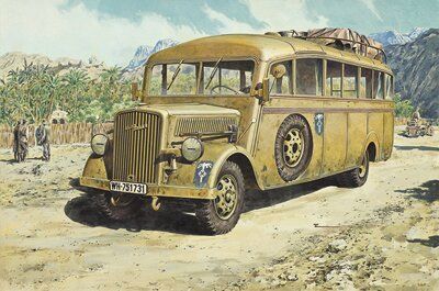 1/72 Opel Blitz Omnibus (model W.39 Ludewig-built, late) (Roden 721) збірна модель