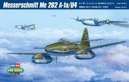 1/48 Messerschmitt Me-262A-1a/U4 німецький реактивний літак (HobbyBoss 80372), збірна модель