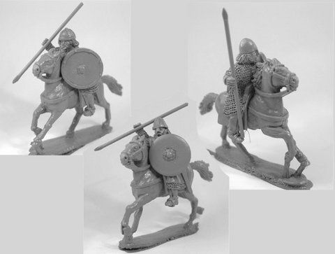 Темные века (Dark Ages) - Mounted Thegns - Crusader Miniatures NS-CM-DAS012