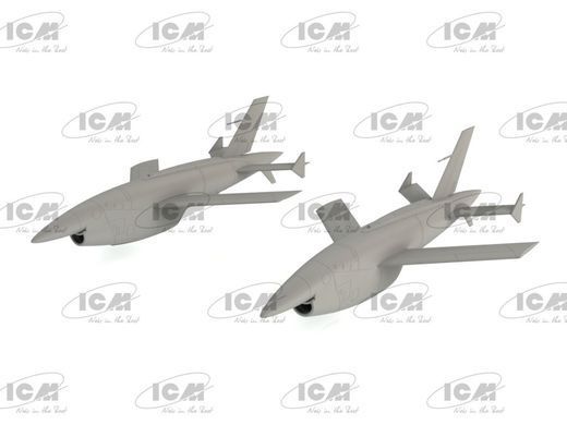 1/48 BQM-34А (Q-2C) Firebee американский БПЛА, 2 штуки (ICM 48403), сборные пластиковые