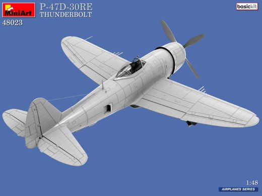 1/48 Винищувач P-47D-30RE Thunderbolt, серія Basic Kit (Miniart 48023), збірна модель