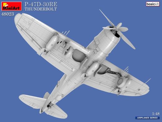1/48 Истребитель P-47D-30RE Thunderbolt, серия Basic Kit (Miniart 48023), сборная модель