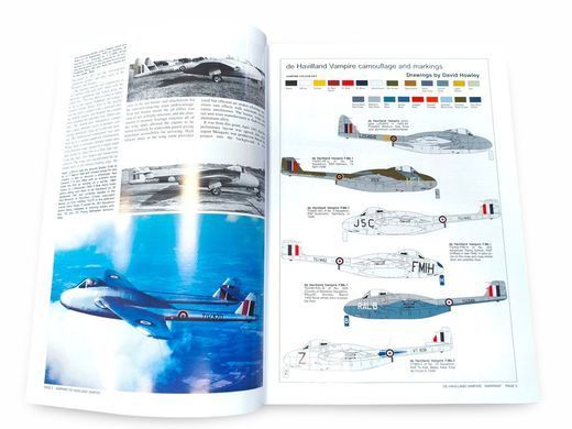 Монографія "De Havilland Vampire. Warpaint Series 27" by W. A. Harrison (англійською мовою)