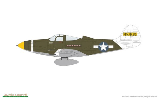 1/48 Bell P-39Q Airacobra американський винищувач, серія Weekend Edition (Eduard 8470), збірна модель