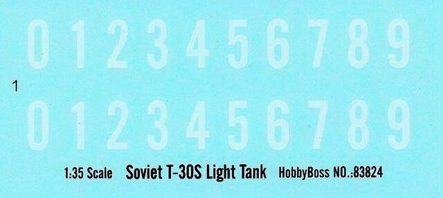 1/35 Т-30С радянський легкий танк (HobbyBoss 83824), збірна модель