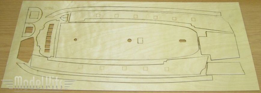 1/60 Бомбардирський кеч (Amati Modellismo 1423/01 Nave Bombarda), збірна дерев'яна модель