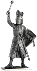 54 мм Вальтер фон Герольдсек, епископ Страсбурга, 1262, оловянная миниатюра (EK Castings M222)