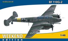 1/48 Messerschmitt Bf-110G-2 германский истребитель, серия Weekend (Eduard 84140) сборная модель